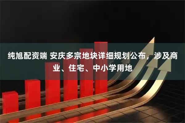 纯旭配资端 安庆多宗地块详细规划公布，涉及商业、住宅、中小学用地